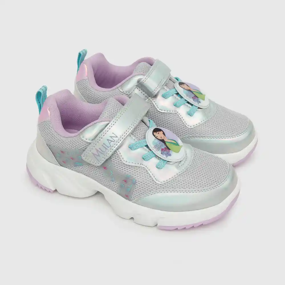 Zapatillas Mulan Niña Gris Talla 31