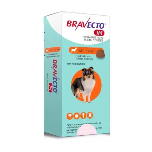 Msd Bravecto Antiparasitante 1 Mes 4.5 - 10 g