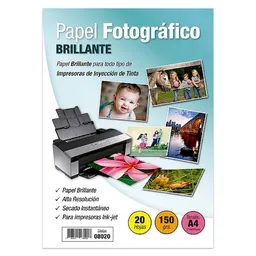 Adetec Papel Fotográfico A-4 150 g