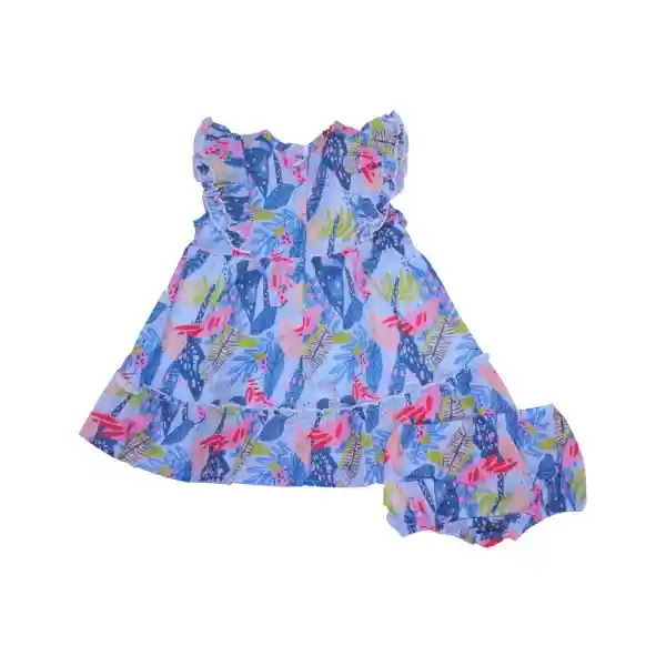 Vestido Bebe Niña Turquesa Pillin 24 M