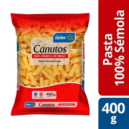 pasta canutos 100% semola de trigo Líder