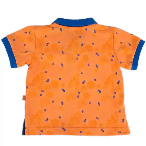 Polera Bebé Niño Naranja Talla 3 A Pillín