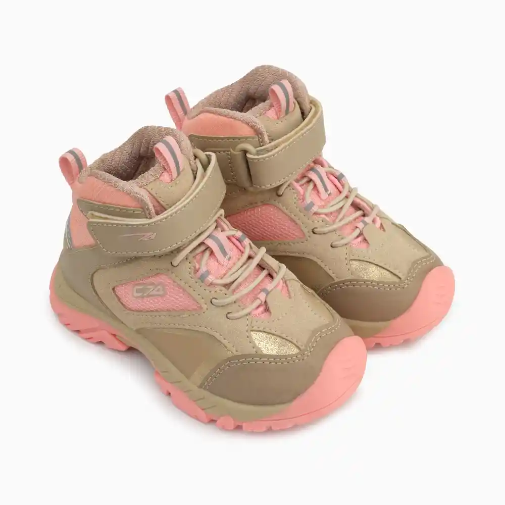 Botín Para Niña Beige Talla 21