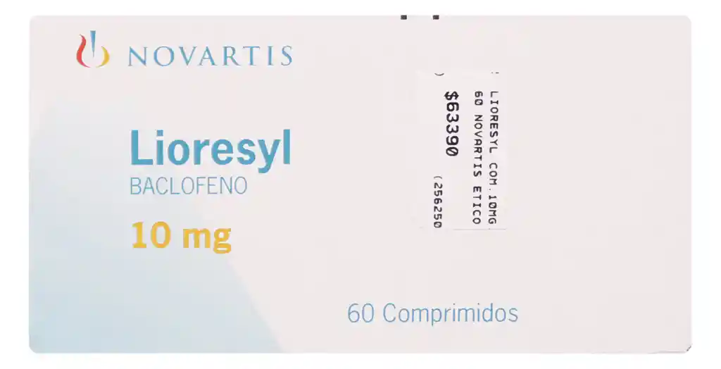 Lioresal Relajante Muscular Com.10Mg.60