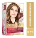 Loreal Paris Tinte Permanente Capilar Excellence N°611 Rubio Oscuro Cenizo Profundo