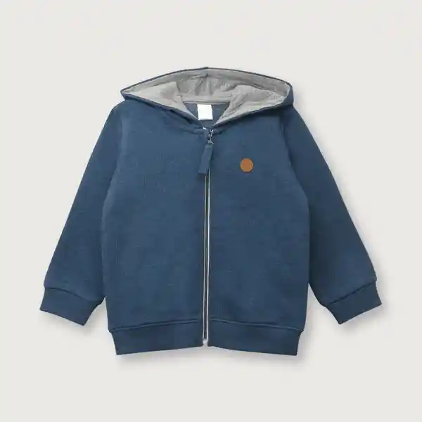 Polerón de Niño Esencial Azul Talla 6M Opaline