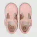 Zapatillas Reina Velcro Floreada Niña Rosado Talla 25