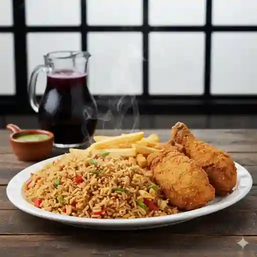 Arroz Chaufa Pollo Broaster