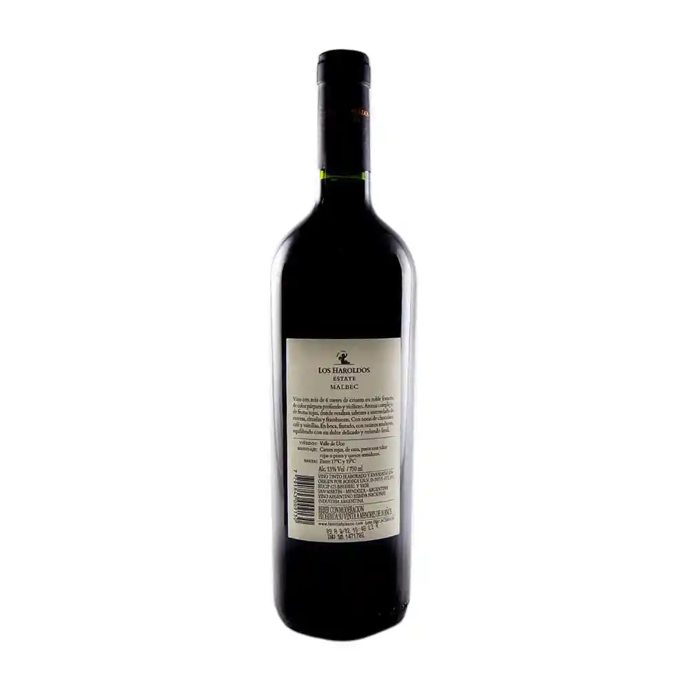 Los Haroldos Vino Estate Malbec 14 G