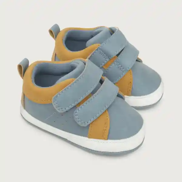 Zapatillas de Bebé Niño Azul Talla 17 Opaline