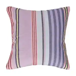 Cojín Algodón Ribb Azul y Rojo 45 x 45 cm