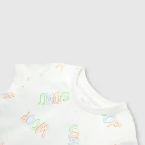 Polera Estampada Off de Bebé Niño White Talla 24M Colloky