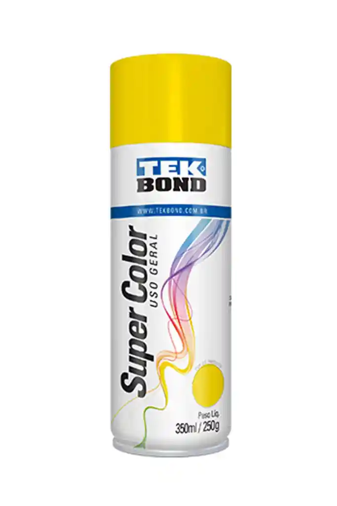 Tekbond Pintura Acrilica Aerosol Uso General Amarillo 350 mL