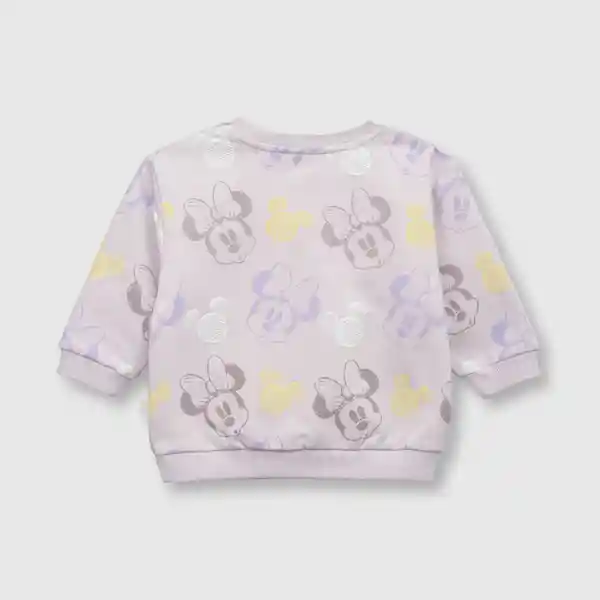 Polerón de Bebé Niña Minnie Lila Talla 6/9M Colloky