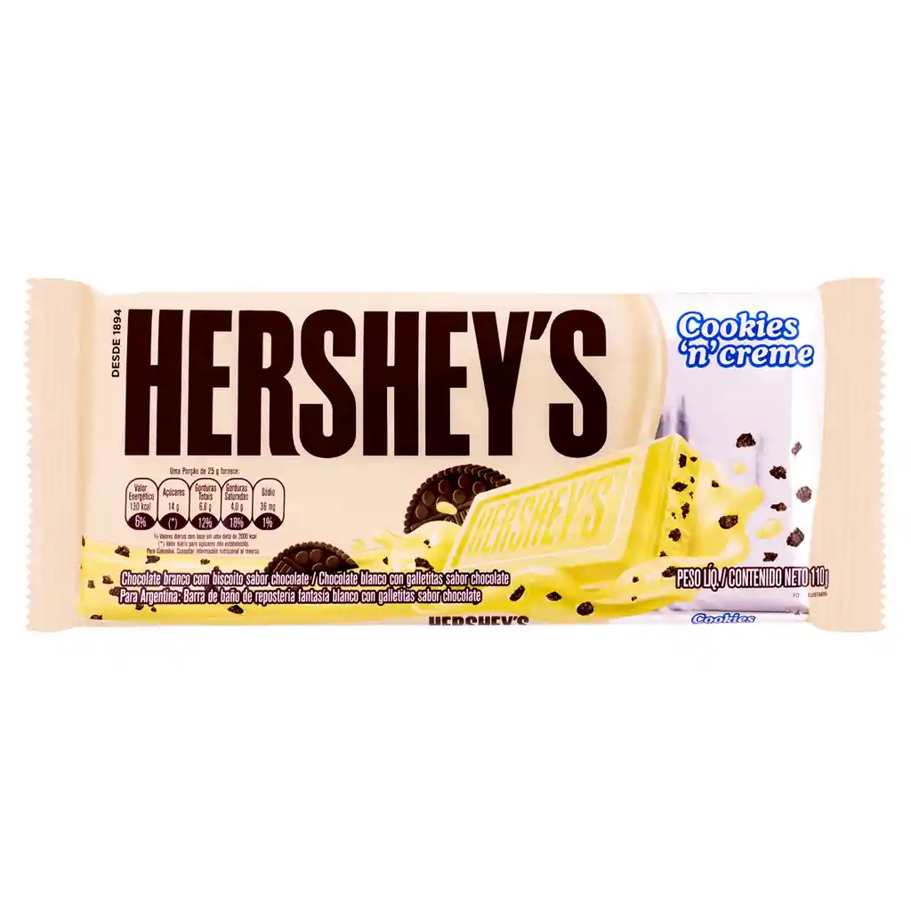 Hersheys Barra De Chocolate Cookies&Creme