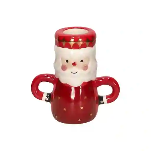Portavela de Cerámica Navideño Casaideas