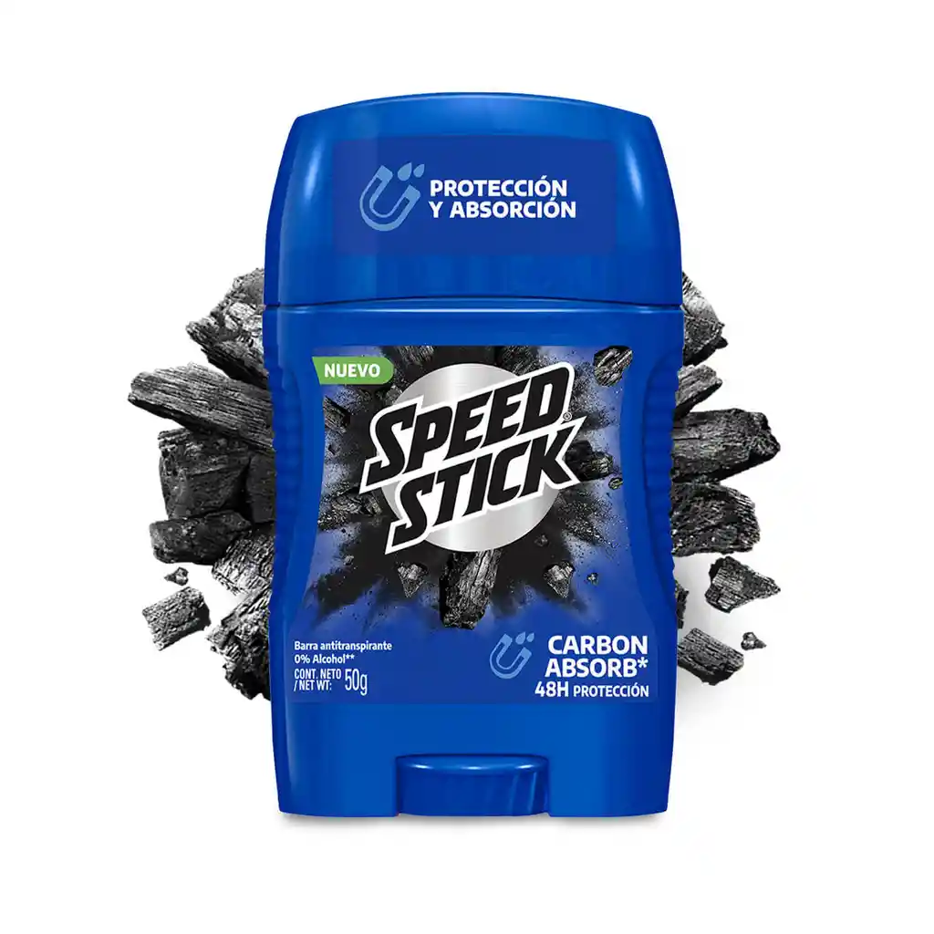 Speed Stick Desodorante Carbón Absorb en Barra