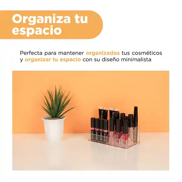 Organizador Multifuncional Para Joyas y Cosméticos Rosa Miniso