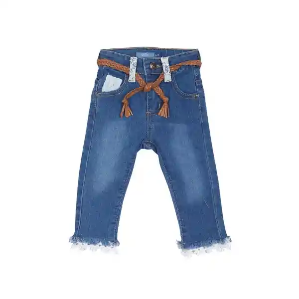 Jeans Bebe Niña Denim Pillín 12 M