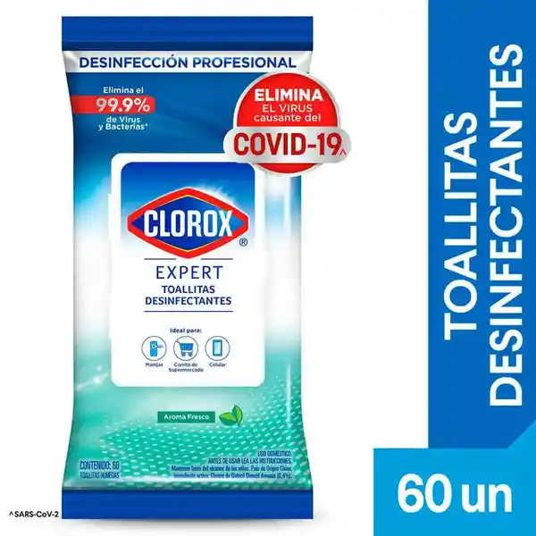 Clorox Toalla Desinfectantes Expert Fresco