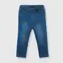 Jean de Bebé Niña Romántico Light Denim Talla 12/18M Colloky