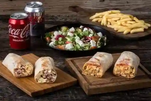 Combo 2 Shawarmas, 2 Acompañamientos