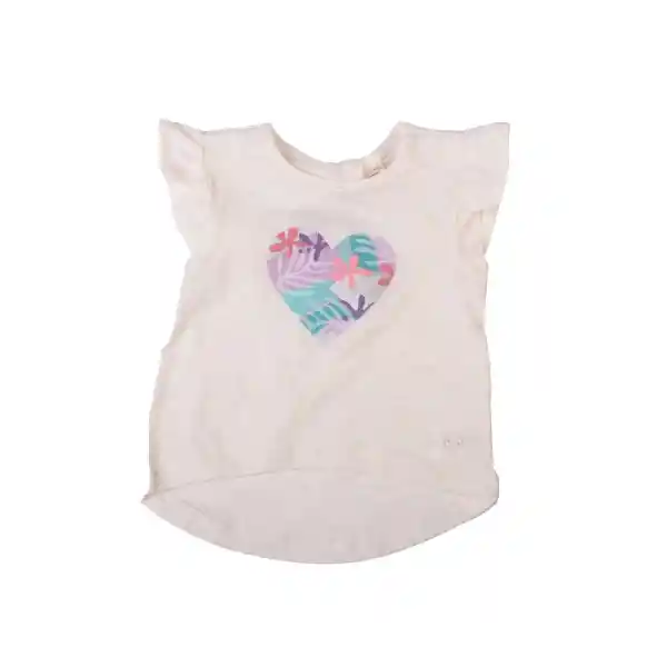 Polera Bebe Niña Blanco Pillin 18 M