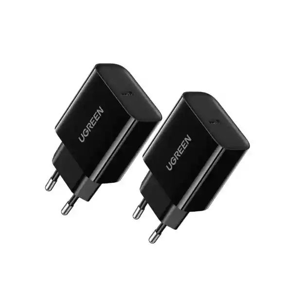 Ugreen Pack Cargador Power Delivery USB-C 20W Negro