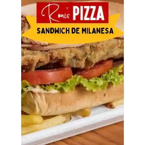 Sandwich Milanesa +Papas Fritas +Bebida