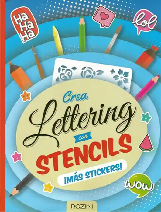 Crea Lettering Con Stencils y Stickers