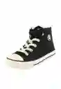 Zapatillas Day To Day Caña Velcro Niño Negro 33 943 Ficcus