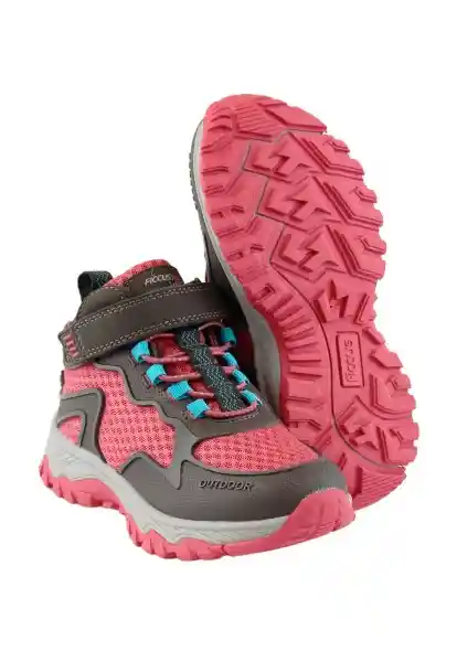 Zapatillas Outdoor Caña Velcro W24 Niña Fucsia 29 916 Ficcus