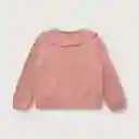 Chaleco Niña de Bebé Cuello Diseño Rosado Talla RN Opaline