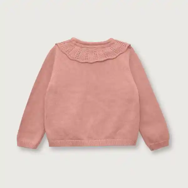 Chaleco Niña de Bebé Cuello Diseño Rosado Talla RN Opaline