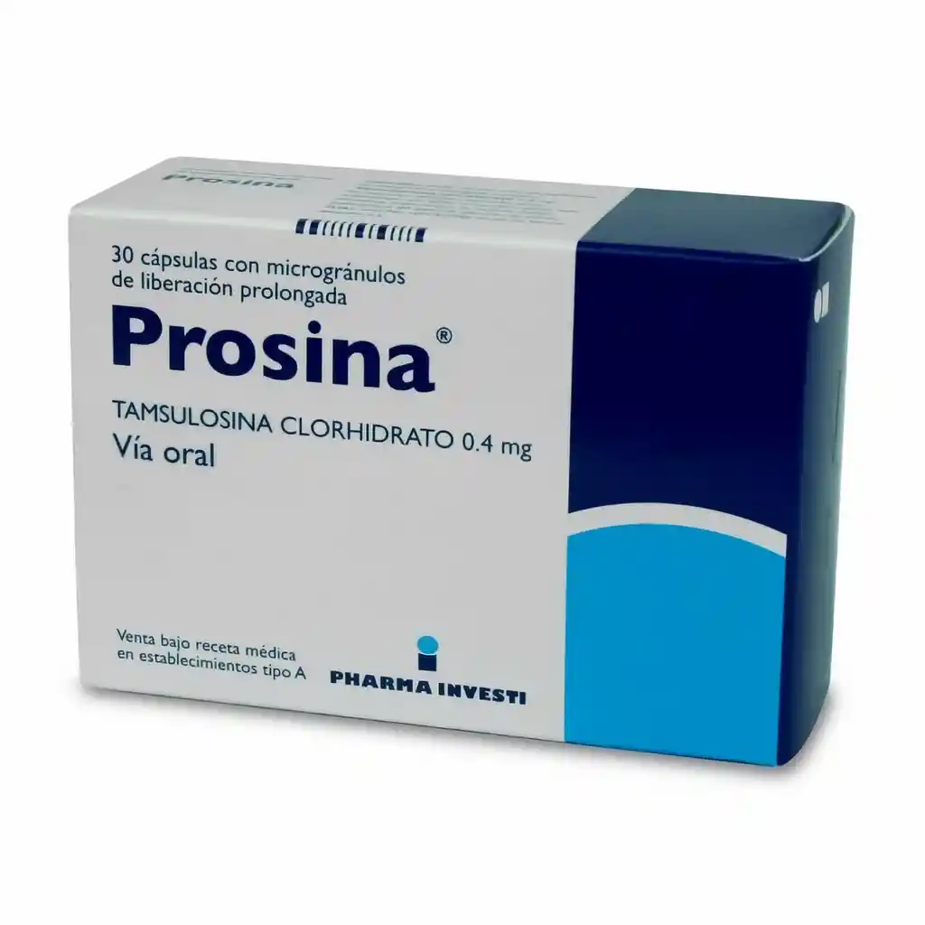 Prosina Tamsulosina 0.4 Mg Liberación Prolongada