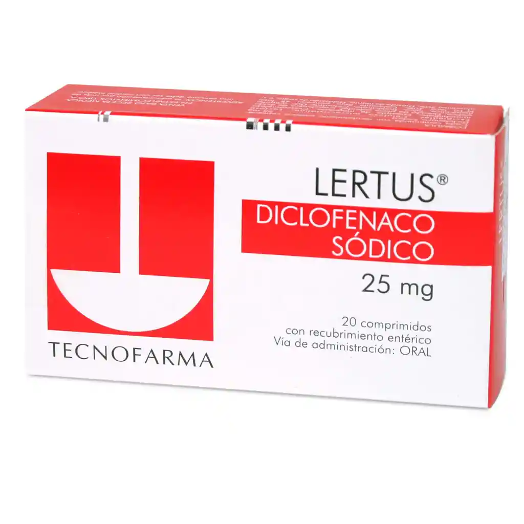 Lertus Antiinflamatorios Com 25Mg 20