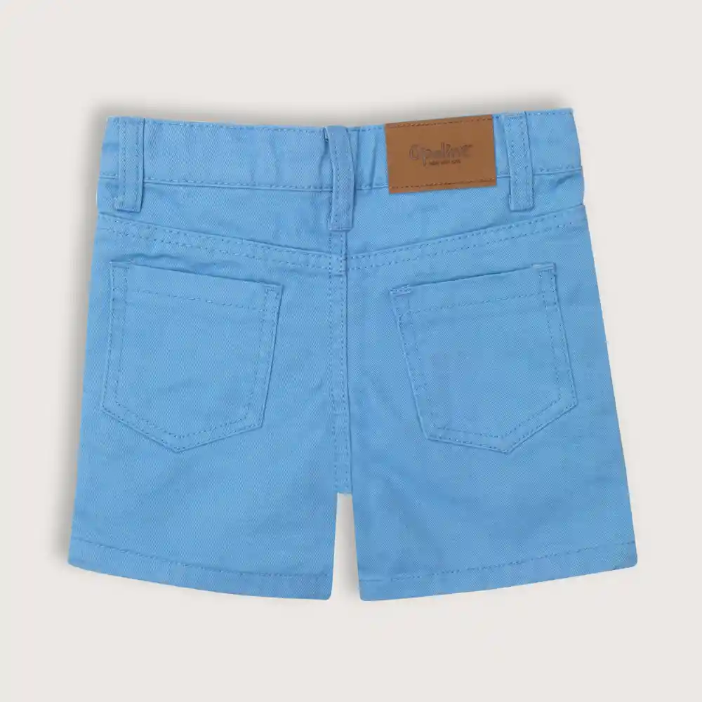 Bermuda Esencial Niño Celeste Talla 4 Años