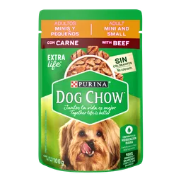 Purina Dog Chow Sabrosobre Alimento Húmedo Mini Pequeño 100 g