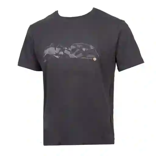 Polera Manga Corta Hombre Xl Cuernos Del Paine Gris Atakama Outdoor