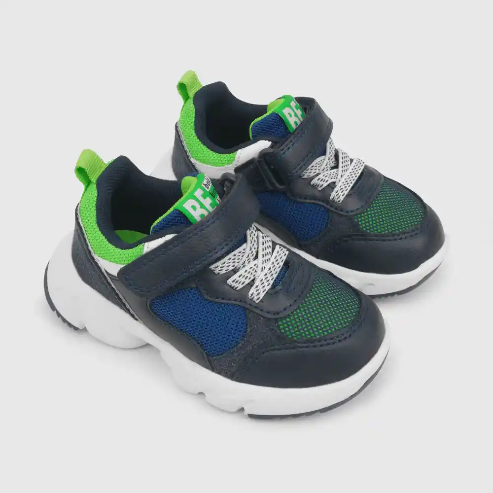 Zapatillas Urbanas Tipo Chunky Para Niño Azul Talla 22