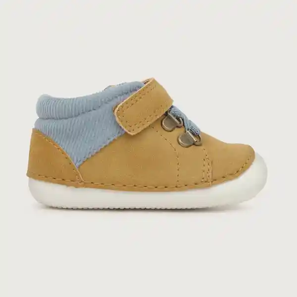 Botines Gateador Velcro Elástico de Niño Café Talla 17 Opaline