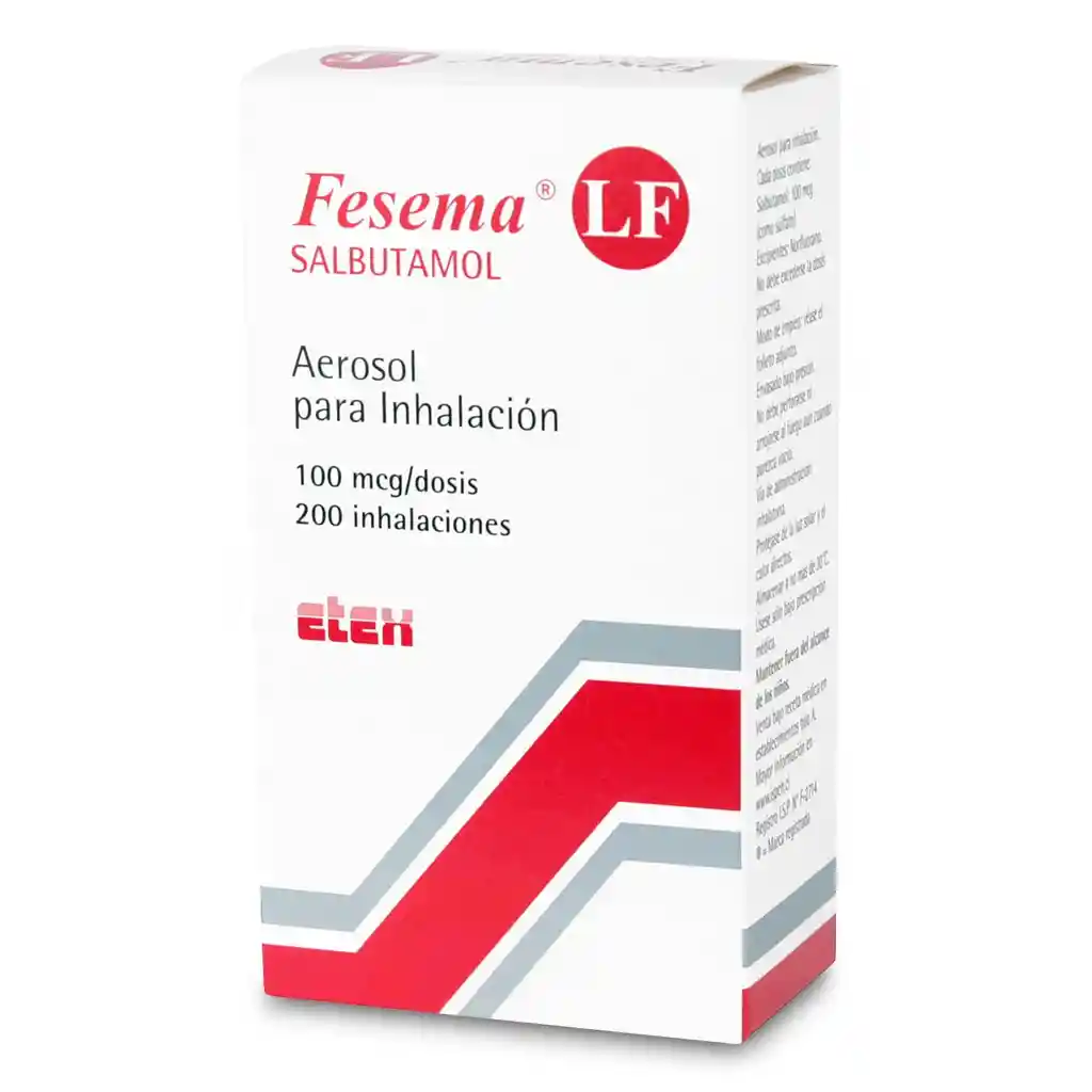 Fesema LF Salbutamol (100 mcg) Broncodilatador