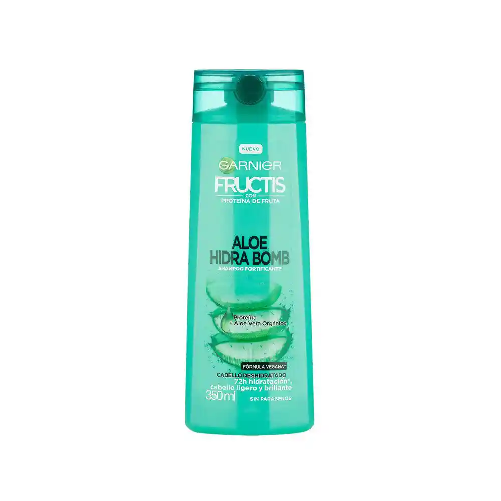 Garnier-Fructis Shampoo Fortificante con Aloe Hidra Bomb
