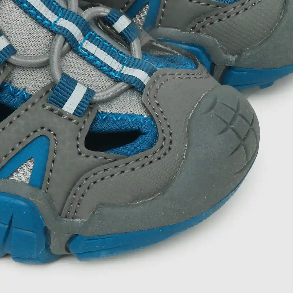 Sandalias Mesh Lateral De Niño Gris Talla 21