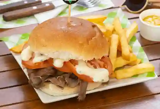 Churrasco Tomate Mayo + Papas Fritas