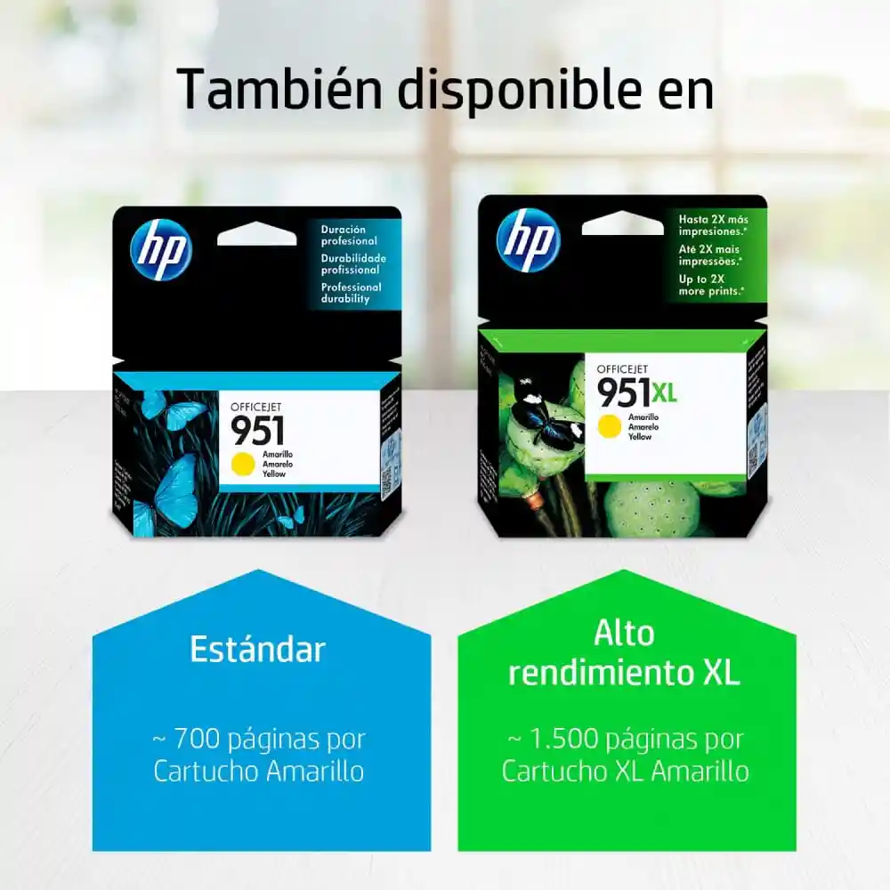 Hp Tinta 951 Amarillo XL Cn048al