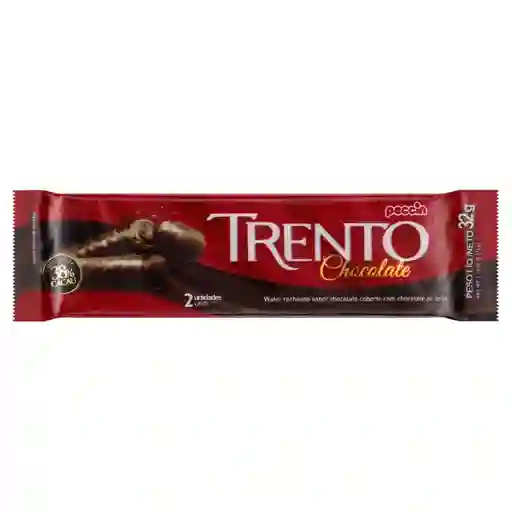 2 x Trento Wafer con Cobertura de Chocolate con Leche