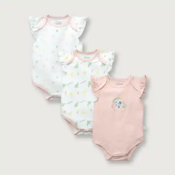 Pack Bodies Anga Alita de Bebé Niña Rosado Talla 18M Opaline