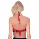 Bikini Estilo Sostén Con Transparencia Rojo Talla M Samia