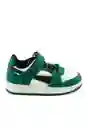 Zapatillas Urbana Cordón W24 Niño Verde 34 928 Ficcus